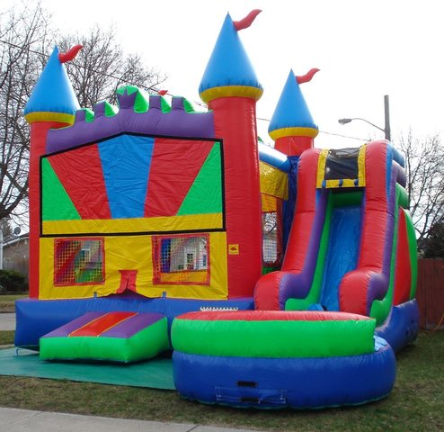 Rainbow Water Slide Combo Rainbow Water Slide Combo