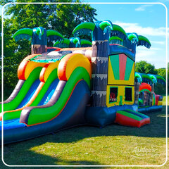     Tropical 2in1 Obstacle Course Combo 
